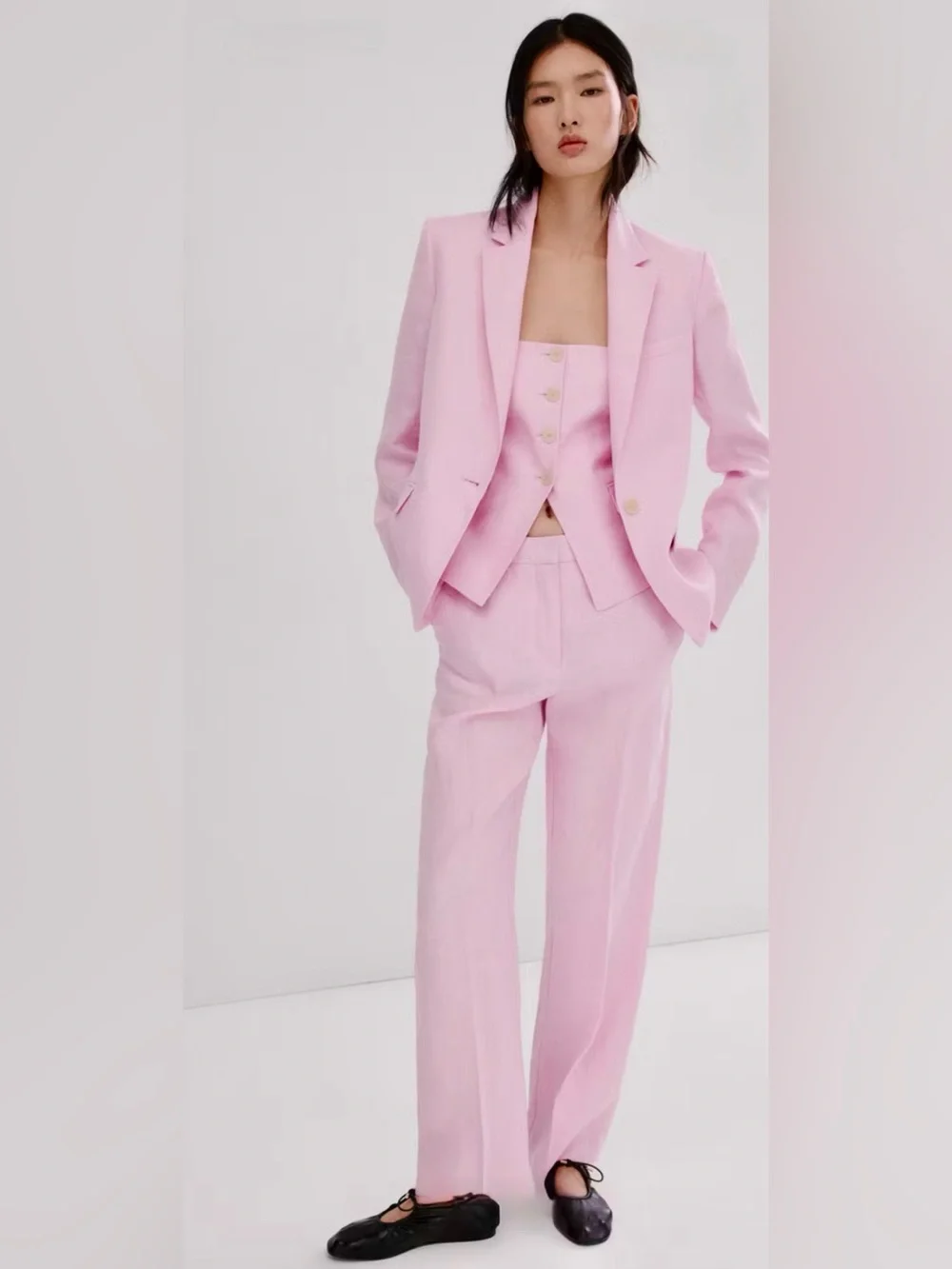 NWT MANGO LINEN SUIT TROUSERS size 6